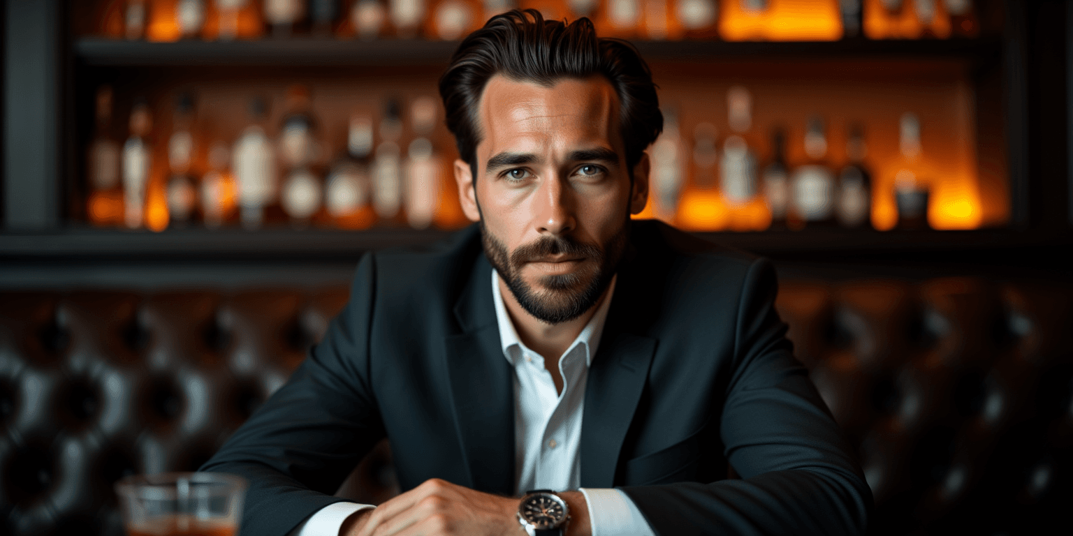 Roman at a bar